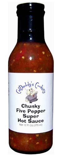 CatDaddy's Chunky Five Pepper Super Hot Sauce